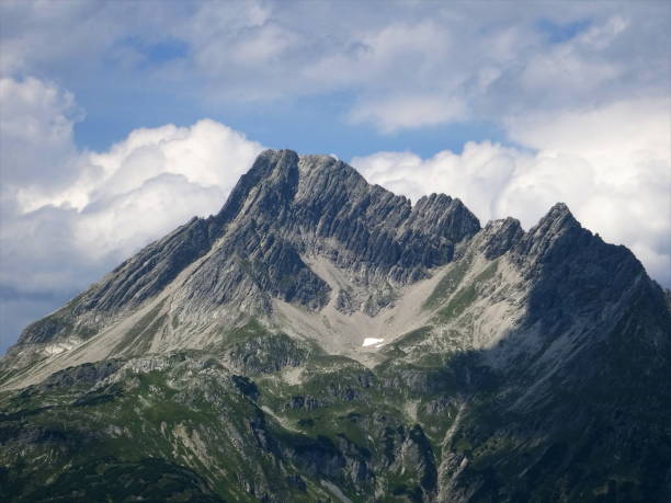 istock Last snow melting on an alpine mountain due to global warming 694750724