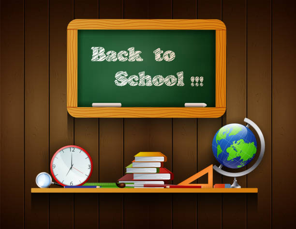 istock Welcome back to school board hanging on the wood background 694751146