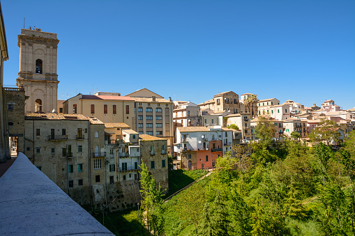 Aerial view of Arcidosso Tuscany Italy