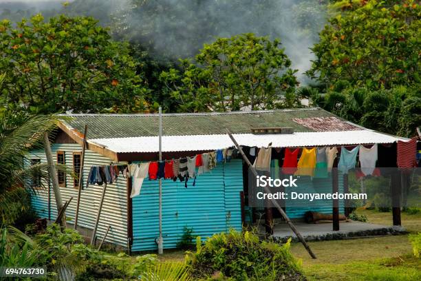 Typical Fijian House In Lavena Village On Taveuni Island Fiji Stock Photo - Download Image Now