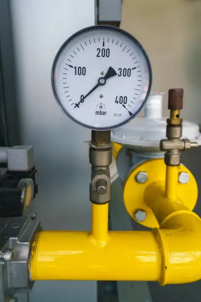 Industrial boiler gas regulation and metering module