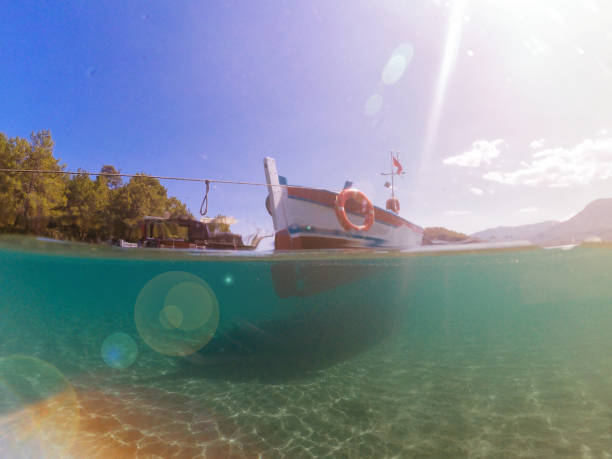 istock Boat in the sea 694764574