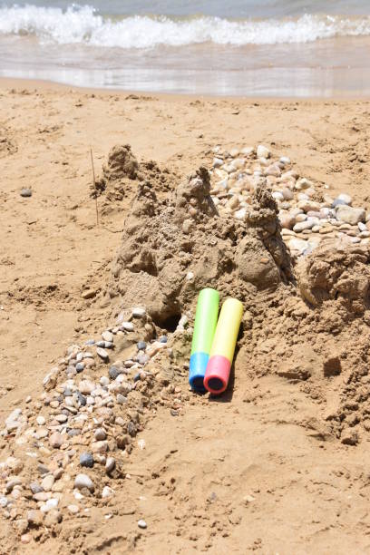 istock Water guns on the beach 694771666