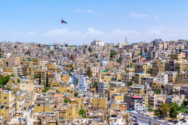 istock Panoramic cityscape of Amman 694780354