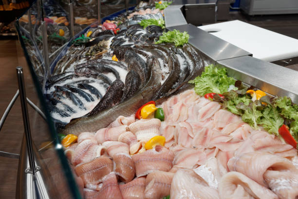 istock Variety of freshwater and saltwater fish 694785480