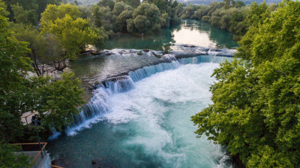 manavgat cascada, turquía - waterfall antalya turkey forest fotografías e imágenes de stock