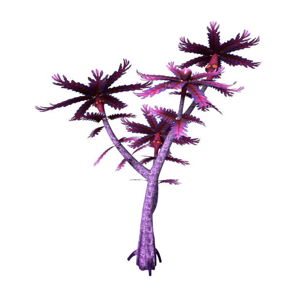 istock 3D Rendering Fantasy Alien Plant on White 694804560