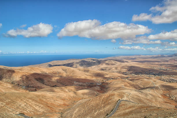 Beautiful view over the island of Fuerteventura from the famous Mirador Morro Velosa.
