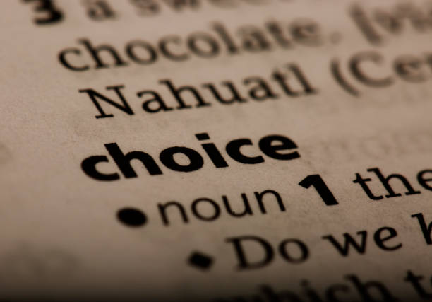 istock Choice word printed in the English dictionary 694811872