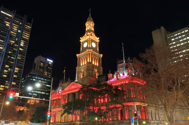 istock Town Hall historical architecture Sydney Australia 694819598