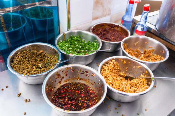 istock dishes with seasonings, spices and toppings 694832220