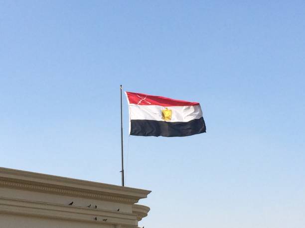 istock Waving colorful flag of egypt. 694841842