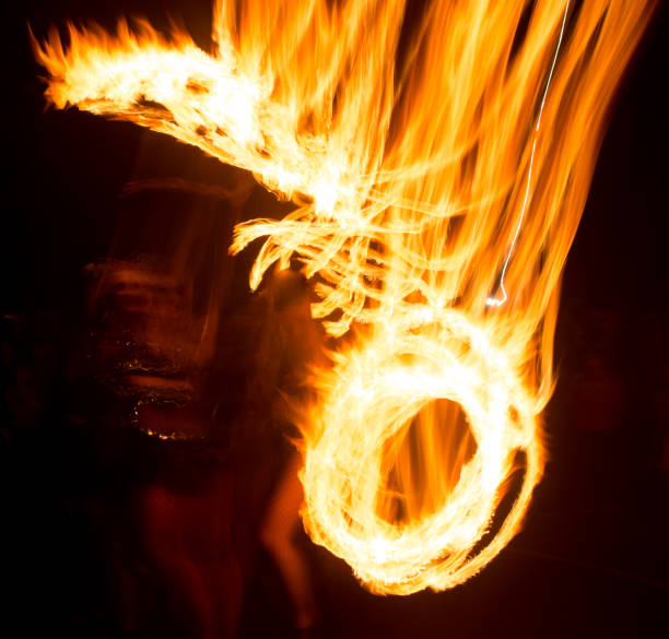 istock Abstract background of flame on fire show 694855508