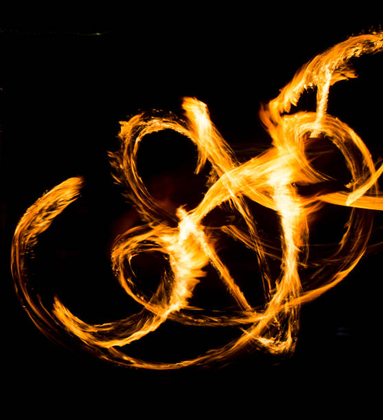 istock Abstract background of flame on fire show 694857488
