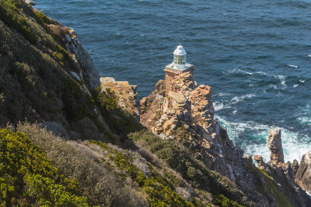 istock Small lighthouse on Cape Point in South Africa 694879918