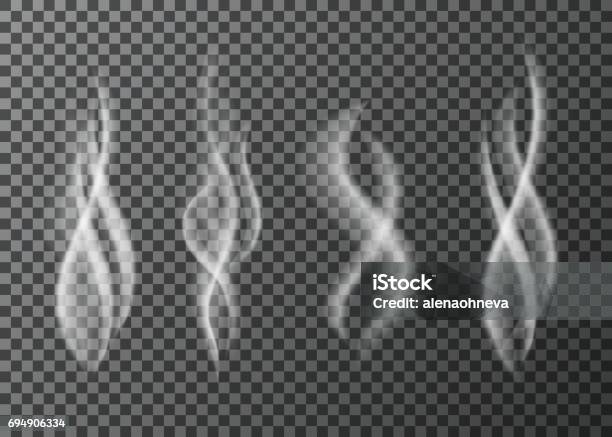 Smoke From A Cup Of Hot Coffee Or Tea Stock Illustration - Download Image Now - Smoke - Physical Structure, Steam, Coffee - Drink