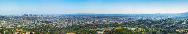 istock Detailed Panoramic view of Los Angeles 694909340