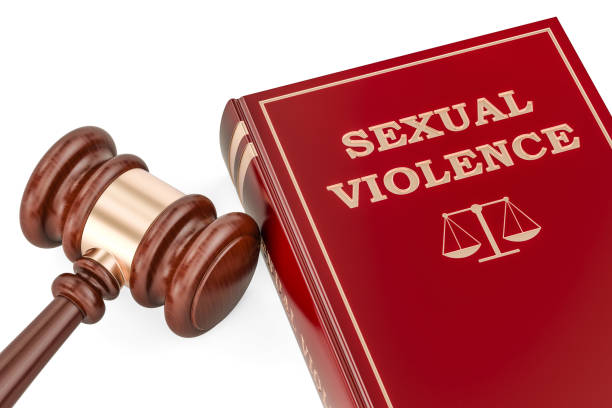 Sexual violence concept with gavel and book, 3D rendering Sexual violence concept with gavel and book, 3D rendering sexual violence stock pictures, royalty-free photos & images