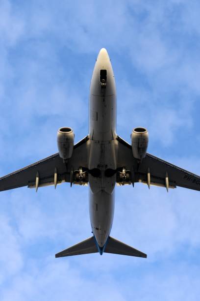 istock The underside of a modern airplane with its flaps 694910596