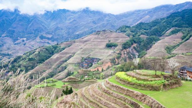 istock view of terraced fields in Dazhai country 694912920