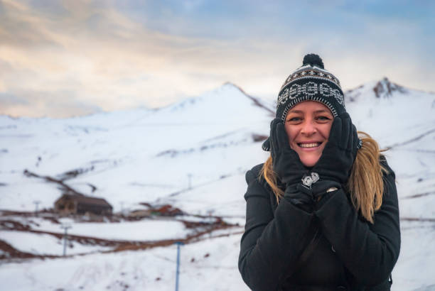 istock Happy Woman in Andes Mountains 694934470