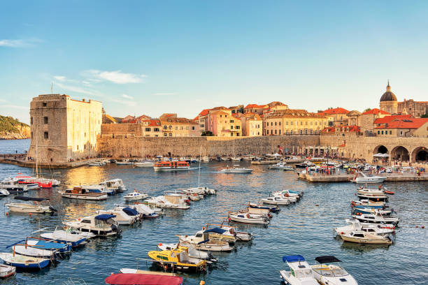 istock Old Port at Saint John Fort in Dubrovnik 694934950