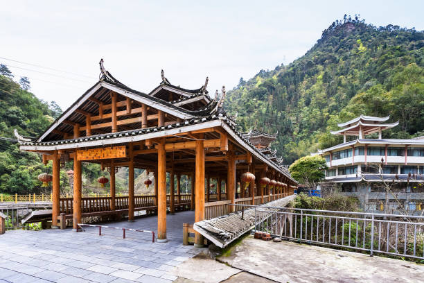 istock entrace to Dong people style bridge 694941438