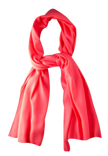 istock scarf summer. multicolored scarf. Scarf top view    .Red scarf 694944998