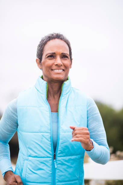 istock Senior African American Woman Running 694972976