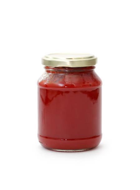 Jar With Tomato Paste stock photo