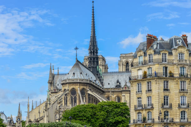 istock Notre Dame Cathedral in Paris 694985700