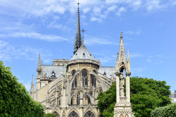 istock Notre Dame Cathedral in Paris 694985790