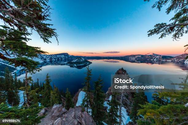 Crater Lake Oregon Stock Photo - Download Image Now - Oregon - US State, Springtime, Crater Lake - Oregon