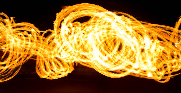 istock Abstract background of flame on fire show 694989294