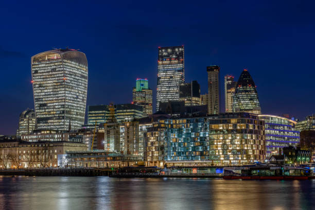 istock London's Business and financial District view just after Sunset 694994790
