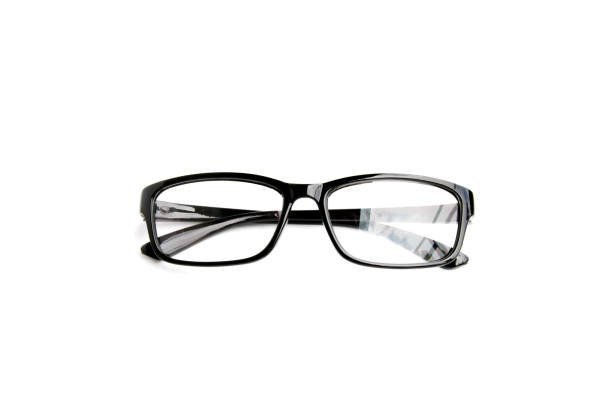 istock Black eye  glasses isolated on white background. 695001204