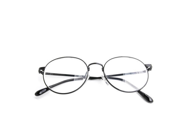 istock Black eye  glasses isolated on white background. 695001258
