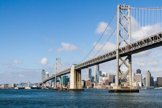 istock The Bay Bridge and San Francisco Skyline 695004014