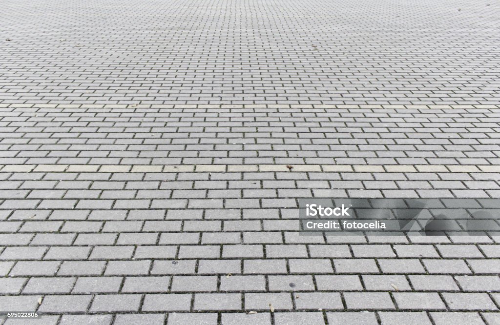 Tiles city street Horizontal floor tiles in urban street Paving Stone Stock Photo