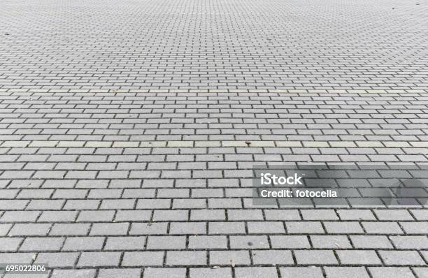 Tiles City Street Stock Photo - Download Image Now - Paving Stone, Building Story, Sidewalk