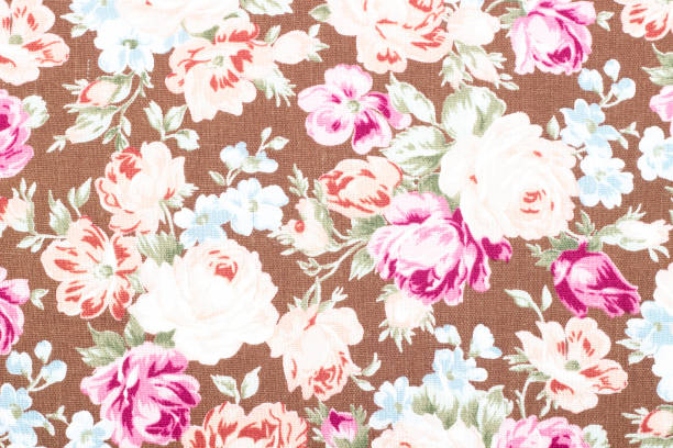 istock vintage style of tapestry flowers fabric pattern background 695022962