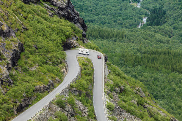 istock Trolls Path Trollstigen mountain road in Norway 695031836