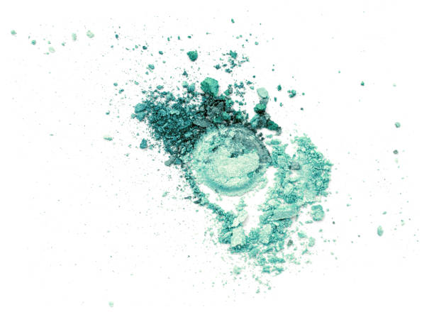 istock crushed eyeshadow glitter blue isolated on white. 695038644