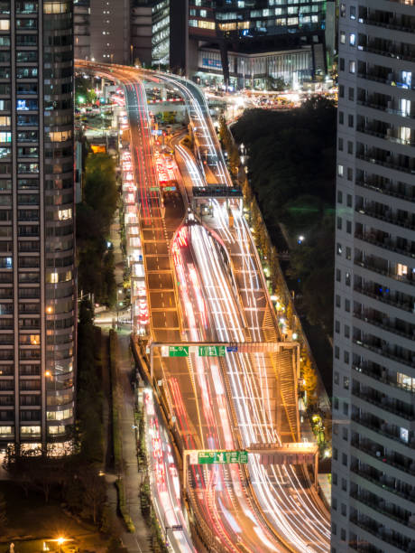 istock Observation room night view in Japan 695041518