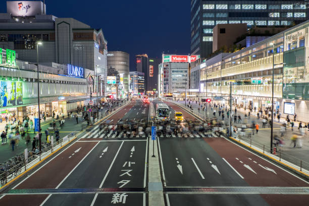 istock Japan shinjuku Night view 695044858
