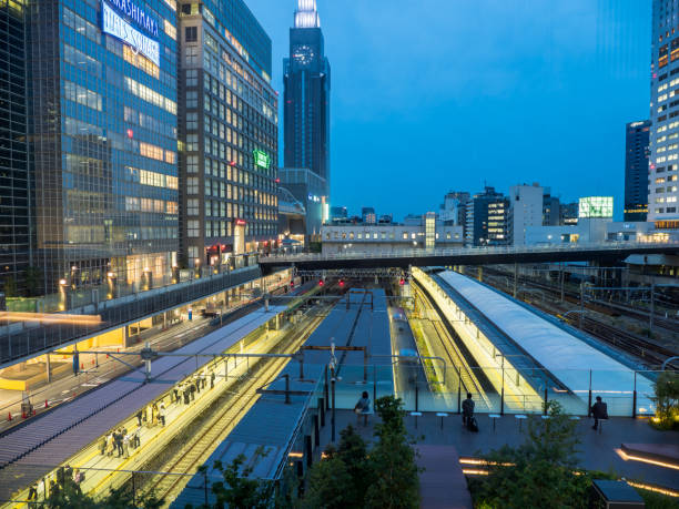 istock Japan shinjuku Night view 695044884