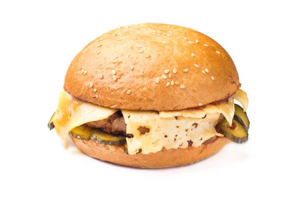 istock hamburger with beef and cheese isolated 695047790
