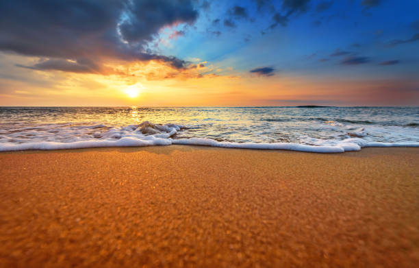 istock Early morning , sunrise over sea. 695049262