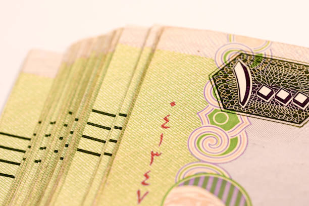 istock Close up Dirhams currency note and coins, AED, United Arab Emirates 695062966