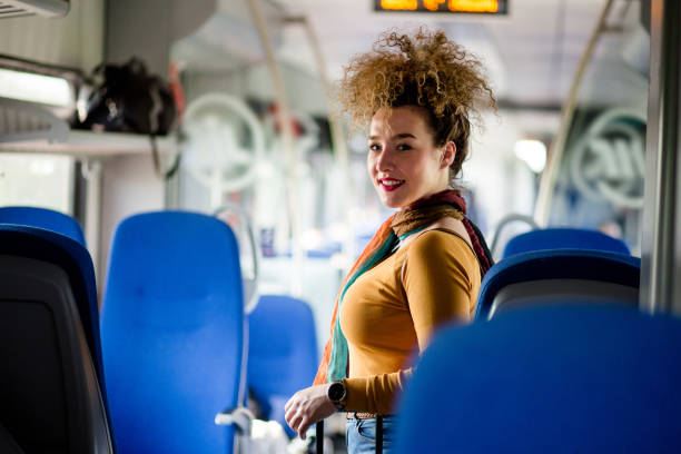 istock Pretty Girl In Train 695072254